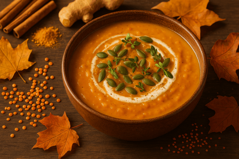 Herbstküche für Hormonbalance 🥣 Kürbis, Linsen & Gewürze