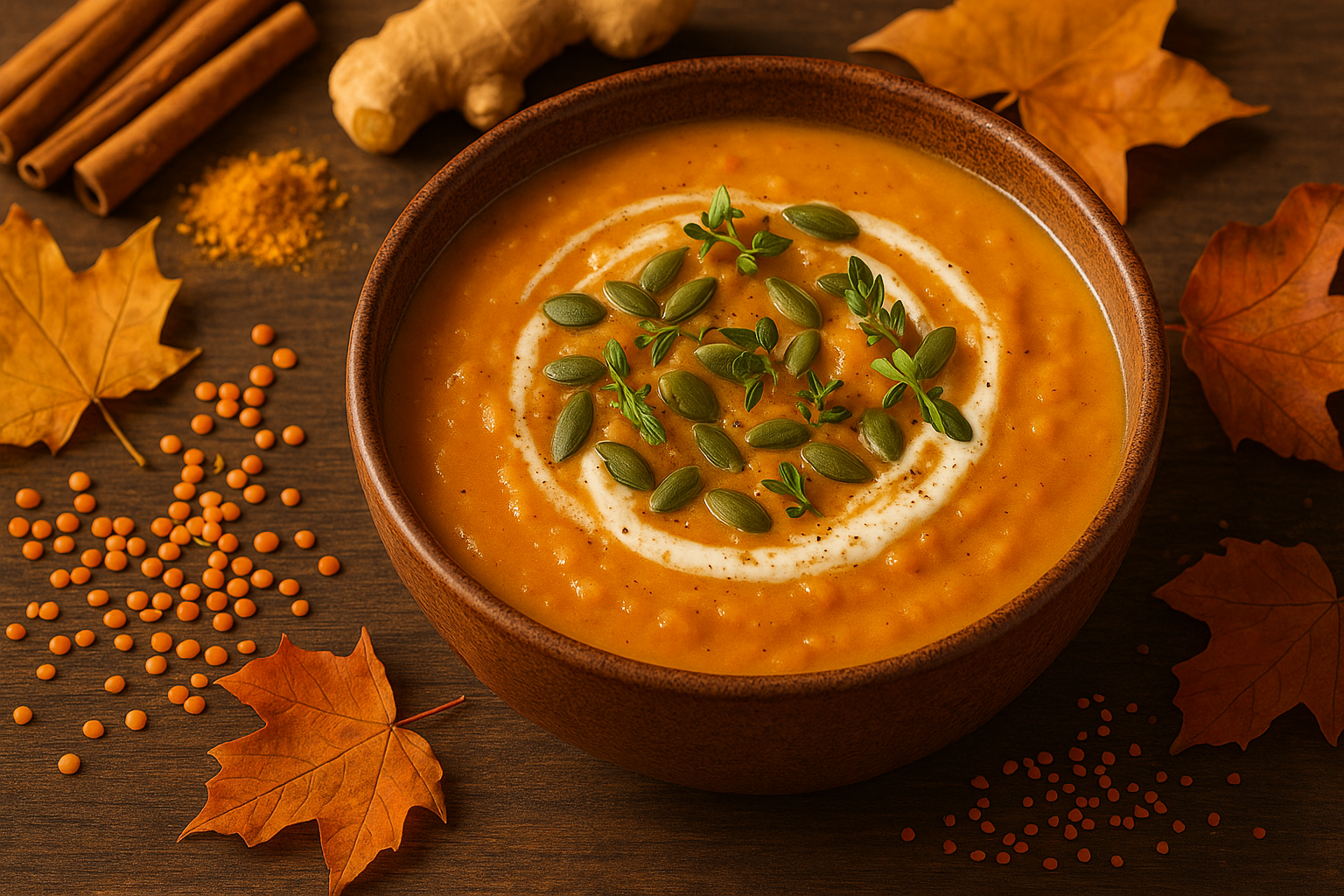Herbstküche für Hormonbalance 🥣 Kürbis, Linsen & Gewürze