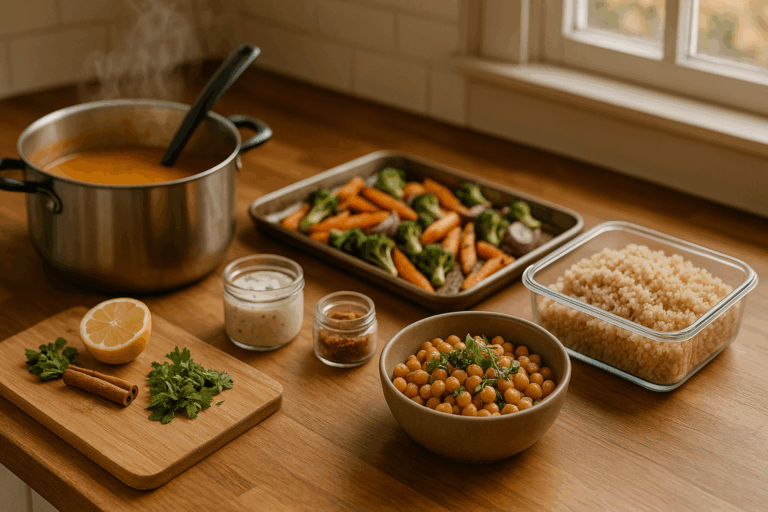 Mealprep für gemütliche Wochen 🍲 3 Herdplatten, 1 Stunde, 5 Gerichte