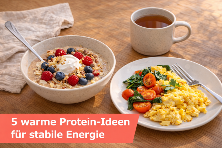 5 warme Protein-Ideen für stabile Energie