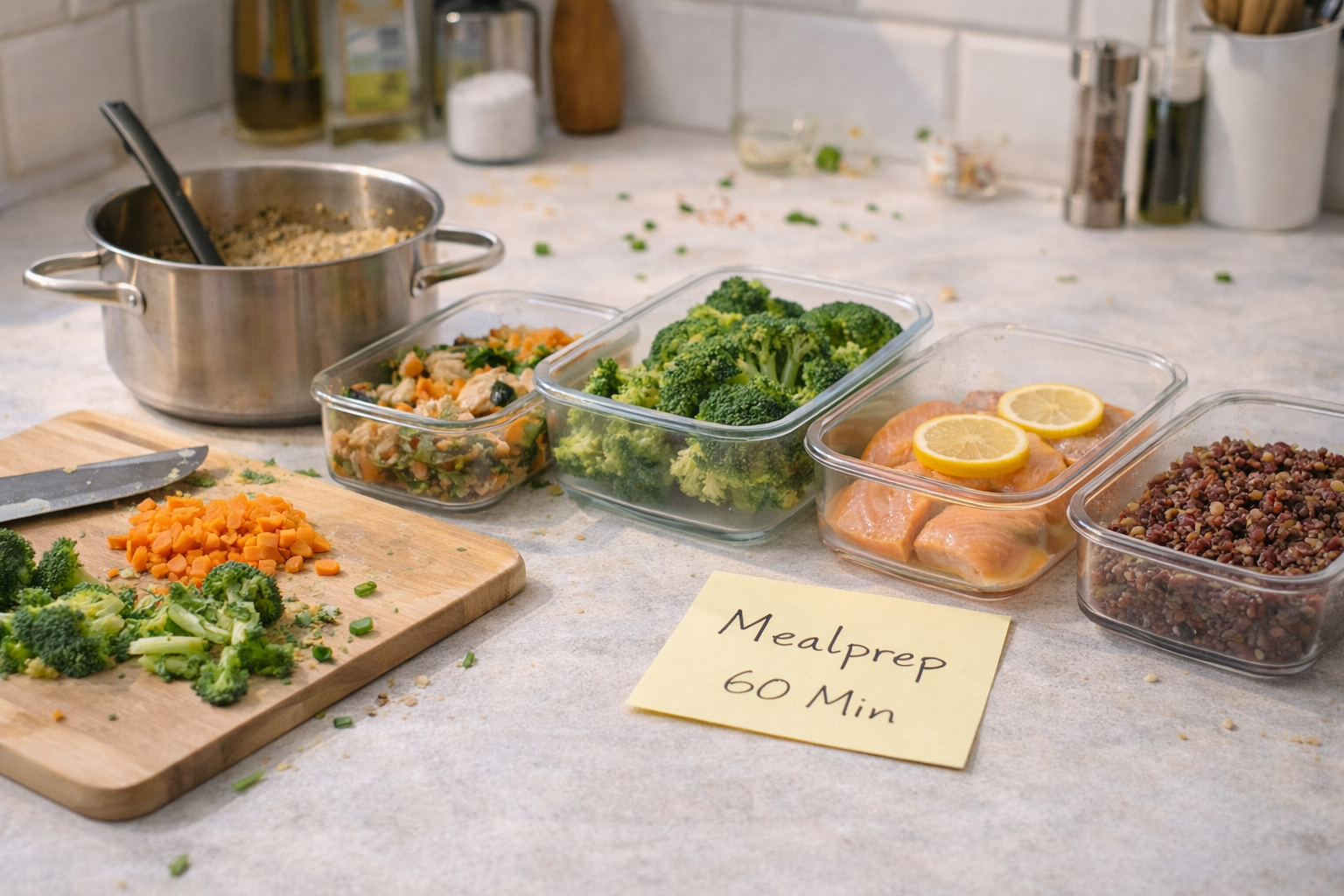 Mealprep 2.0: 60 Minuten, die dir 5 entspannte Tage schenken