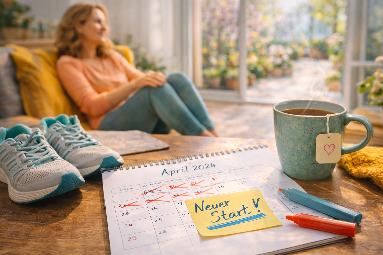 Dranbleiben trotz Stress, Terminen und Stimmungsschwankungen – mit Reset statt Abbruch