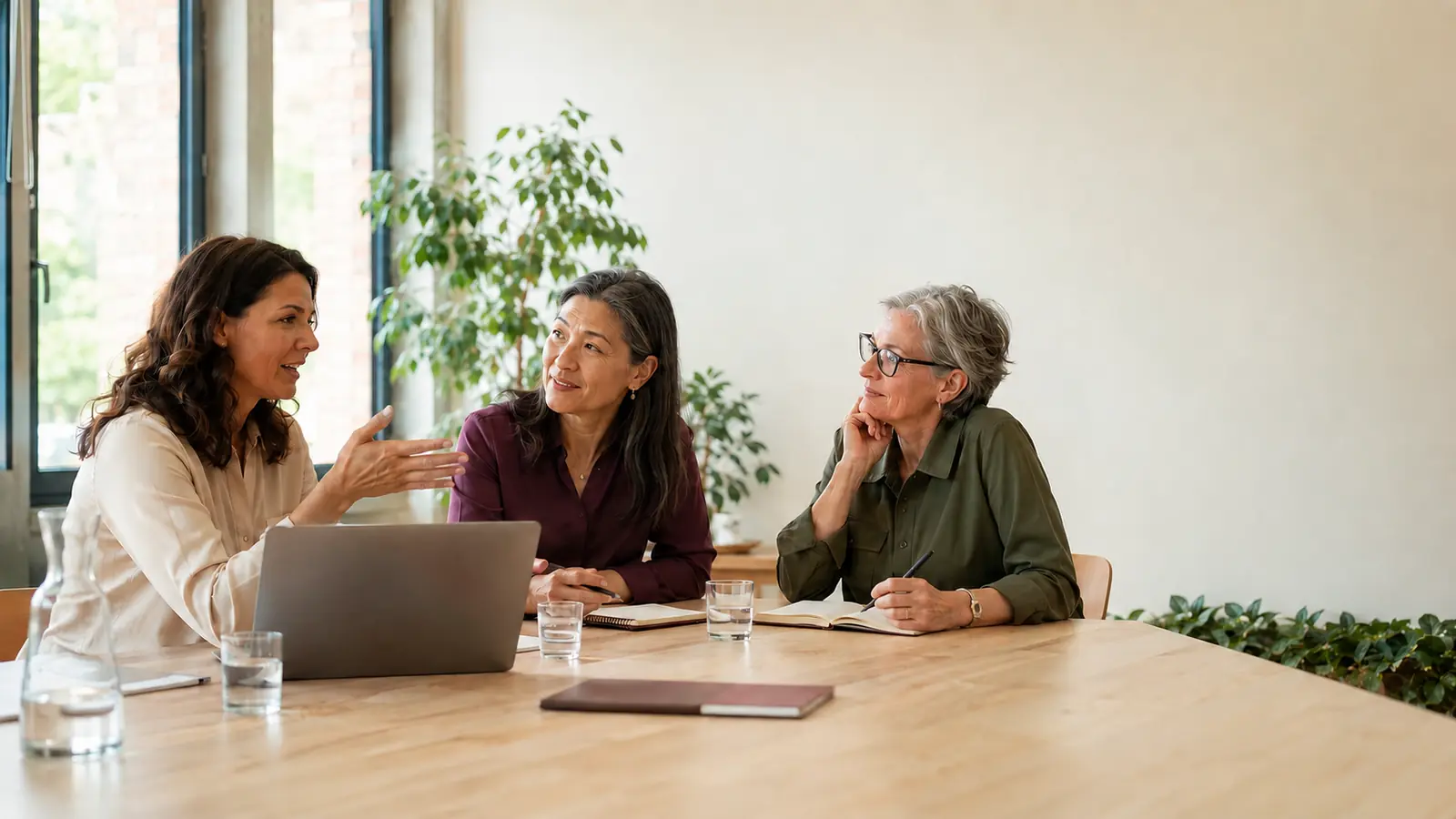 Professionelle Frau in einer modernen Arbeitssituation - Balance4Women