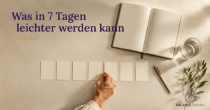 Was in sieben Tagen leichter werden kann - und was nicht